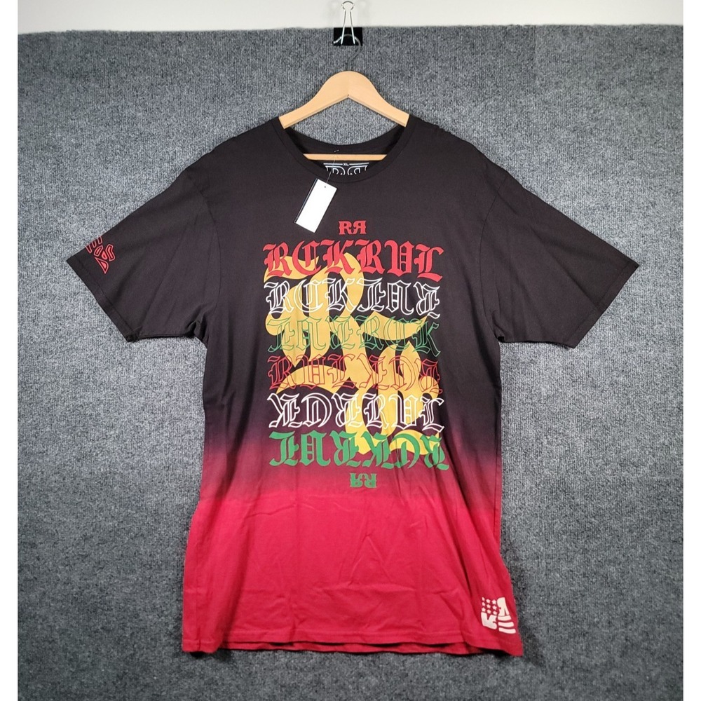 Rock Revival T-Shirt Mens XL Red Graphic Short Sleeve Cotton Preppy NWT $65